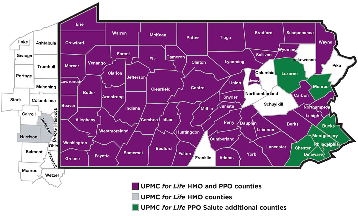 Medicare Service Area map 2025